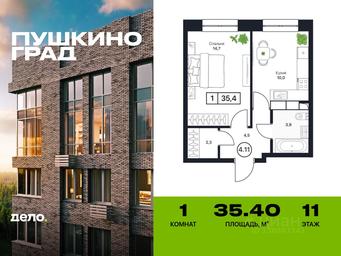 Apartment Sale, 35.4平方米 at Pushkino Grad, Polevaya ulitsa, selo Bratovshchina, Pshkinskiy Urban District, Moscow Region, Russia #3 Apartment Sale, 35.4平方米 at Pushkino Grad, Polevaya ulitsa, selo Bratovshchina, Pshkinskiy Urban District, Moscow Region, Russia #3