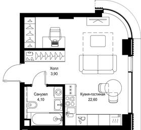 Apartment Sale, 30.6平方米 at Multikvartal CITYZEN, Vishnyovaya Street, Moscow, Russia #2 Apartment Sale, 30.6平方米 at Multikvartal CITYZEN, Vishnyovaya Street, Moscow, Russia #2