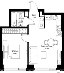 1-BD Apartment Sale, 40.5 sq. m. at Multikvartal CITYZEN, Vishnyovaya Street, Moscow, Russia #2 1-BD Apartment Sale, 40.5 sq. m. at Multikvartal CITYZEN, Vishnyovaya Street, Moscow, Russia #2