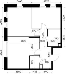 3-BD Apartment Sale, 66.1 sq. m. at Peredelkino Blizhnee, Korneya Chukovskogo Street, 1, Vnukovskoye Settlement, Moscow, Russia #4