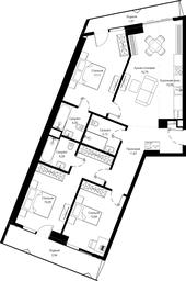 3-BD Apartment Sale, 108.9 sq. m. at Jois, 3rd Silikatny Drive, 10, Moscow, Russia #4