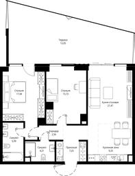 2-BD Apartment Sale, 98.63 sq. m. at Jois, 3rd Silikatny Drive, 10, Moscow, Russia #3 2-BD Apartment Sale, 98.63 sq. m. at Jois, 3rd Silikatny Drive, 10, Moscow, Russia #3