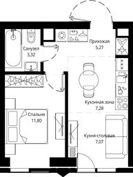 1-BD Apartment Sale, 35.12 sq. m. at Jois, 3rd Silikatny Drive, 10, Moscow, Russia #3 1-BD Apartment Sale, 35.12 sq. m. at Jois, 3rd Silikatny Drive, 10, Moscow, Russia #3
