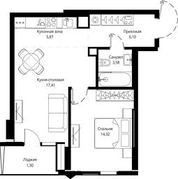 1-BD Apartment Sale, 49.29平方米 at Jois, 3rd Silikatny Drive, 10, Moscow, Russia #3 1-BD Apartment Sale, 49.29平方米 at Jois, 3rd Silikatny Drive, 10, Moscow, Russia #3