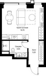 Apartment Sale, 29.9 sq. m. at Multikvartal CITYZEN, Vishnyovaya Street, Moscow, Russia #3