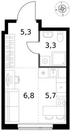 Apartment Sale, 21.1平方米 at 1 Izmajlovskij, Montazhnaya Street, 8с13, Moscow, Russia #3 Apartment Sale, 21.1平方米 at 1 Izmajlovskij, Montazhnaya Street, 8с13, Moscow, Russia #3
