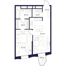 1-BD Apartment Sale, 55平方米 at Soyuz, Selskokhozyaystvennaya Street, Moscow, Russia #2 1-BD Apartment Sale, 55平方米 at Soyuz, Selskokhozyaystvennaya Street, Moscow, Russia #2