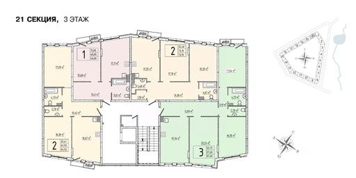 Apartment Sale, 48.6 sq. m. at Elyon, zhiloy kompleks Elyon, derevnya Kryukovo, Odintsovskiy Urban District, Moscow Region, Russia #4