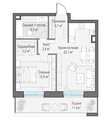 1-BD Apartment Sale, 57.5平方米 at Foriver, Simonovskaya Embankment, 3к1, Moscow, Russia #2 1-BD Apartment Sale, 57.5平方米 at Foriver, Simonovskaya Embankment, 3к1, Moscow, Russia #2