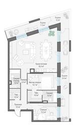 2-BD Apartment Sale, 130.7 sq. m. at Foriver, Simonovskaya Embankment, 3к1, Moscow, Russia #3 2-BD Apartment Sale, 130.7 sq. m. at Foriver, Simonovskaya Embankment, 3к1, Moscow, Russia #3