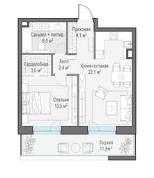 1-BD Apartment Sale, 57.4 sq. m. at Foriver, Simonovskaya Embankment, 3к1, Moscow, Russia #2
