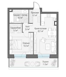 1-BD Apartment Sale, 57.5平方米 at Foriver, Simonovskaya Embankment, 3к1, Moscow, Russia #2 1-BD Apartment Sale, 57.5平方米 at Foriver, Simonovskaya Embankment, 3к1, Moscow, Russia #2