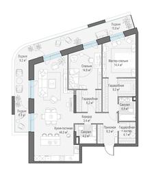 2-BD Apartment Sale, 126.7 sq. m. at Foriver, Simonovskaya Embankment, 3к1, Moscow, Russia #3 2-BD Apartment Sale, 126.7 sq. m. at Foriver, Simonovskaya Embankment, 3к1, Moscow, Russia #3