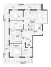 4-BD Apartment Sale, 183.1 sq. m. at Foriver, Simonovskaya Embankment, 3к1, Moscow, Russia #3 4-BD Apartment Sale, 183.1 sq. m. at Foriver, Simonovskaya Embankment, 3к1, Moscow, Russia #3