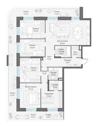 4-BD Apartment Sale, 183.8 sq. m. at Foriver, Simonovskaya Embankment, 3к1, Moscow, Russia #3 4-BD Apartment Sale, 183.8 sq. m. at Foriver, Simonovskaya Embankment, 3к1, Moscow, Russia #3