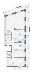 3-BD Apartment Sale, 186.2 sq. m. at Foriver, Simonovskaya Embankment, 3к1, Moscow, Russia #3