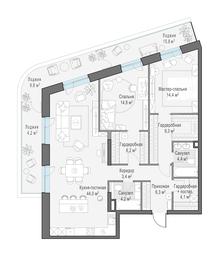 2-BD Apartment Sale, 127平方米 at Foriver, Simonovskaya Embankment, 3к1, Moscow, Russia #3 2-BD Apartment Sale, 127平方米 at Foriver, Simonovskaya Embankment, 3к1, Moscow, Russia #3