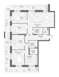4-BD Apartment Sale, 183 sq. m. at Foriver, Simonovskaya Embankment, 3к1, Moscow, Russia #3