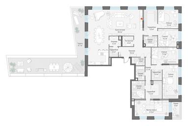 5-BD Apartment Sale, 284.5 sq. m. at Foriver, Simonovskaya Embankment, 3к1, Moscow, Russia #3