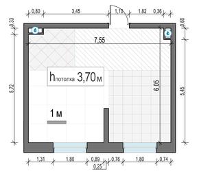 1-BD Apartment Sale, 43.3平方米 at Foriver, Simonovskaya Embankment, 3к1, Moscow, Russia #2 1-BD Apartment Sale, 43.3平方米 at Foriver, Simonovskaya Embankment, 3к1, Moscow, Russia #2