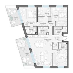 3-BD Apartment Sale, 150.6平方米 at Foriver, Simonovskaya Embankment, 3к1, Moscow, Russia #3 3-BD Apartment Sale, 150.6平方米 at Foriver, Simonovskaya Embankment, 3к1, Moscow, Russia #3