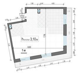2-BD Apartment Sale, 66.5平方米 at Foriver, Simonovskaya Embankment, 3к1, Moscow, Russia #2