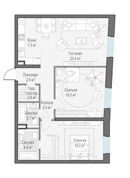 2-BD Apartment Sale, 85.8平方米 at Foriver, Simonovskaya Embankment, 3к1, Moscow, Russia #3 2-BD Apartment Sale, 85.8平方米 at Foriver, Simonovskaya Embankment, 3к1, Moscow, Russia #3