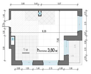 1-BD Apartment Sale, 57.8 sq. m. at Foriver, Simonovskaya Embankment, 3к1, Moscow, Russia #3