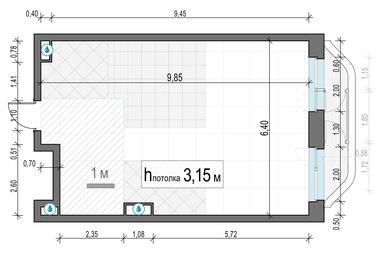 1-BD Apartment Sale, 60.9 sq. m. at Foriver, Simonovskaya Embankment, 3к1, Moscow, Russia #3 1-BD Apartment Sale, 60.9 sq. m. at Foriver, Simonovskaya Embankment, 3к1, Moscow, Russia #3