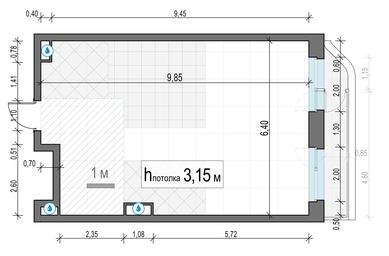 1-BD Apartment Sale, 61.5 sq. m. at Foriver, Simonovskaya Embankment, 3к1, Moscow, Russia #3