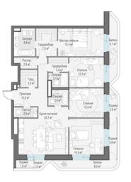 3-BD Apartment Sale, 133.1平方米 at Foriver, Simonovskaya Embankment, 3к1, Moscow, Russia #2 3-BD Apartment Sale, 133.1平方米 at Foriver, Simonovskaya Embankment, 3к1, Moscow, Russia #2