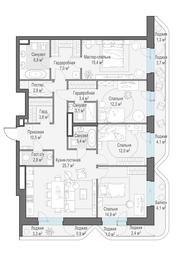 3-BD Apartment Sale, 134.8 sq. m. at Foriver, Simonovskaya Embankment, 3к1, Moscow, Russia #2 3-BD Apartment Sale, 134.8 sq. m. at Foriver, Simonovskaya Embankment, 3к1, Moscow, Russia #2