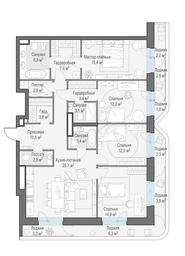3-BD Apartment Sale, 136.1 sq. m. at Foriver, Simonovskaya Embankment, 3к1, Moscow, Russia #2 3-BD Apartment Sale, 136.1 sq. m. at Foriver, Simonovskaya Embankment, 3к1, Moscow, Russia #2