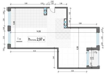 2-BD Apartment Sale, 101.3平方米 at Foriver, Simonovskaya Embankment, 3к1, Moscow, Russia #2
