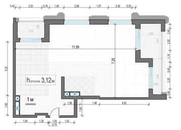 1-BD Apartment Sale, 100.7平方米 at Foriver, Simonovskaya Embankment, 3к1, Moscow, Russia #2