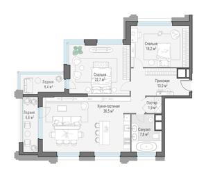 2-BD Apartment Sale, 108 sq. m. at Foriver, Simonovskaya Embankment, 3к1, Moscow, Russia #3 2-BD Apartment Sale, 108 sq. m. at Foriver, Simonovskaya Embankment, 3к1, Moscow, Russia #3