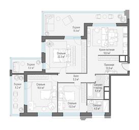 2-BD Apartment Sale, 118.9 sq. m. at Foriver, Simonovskaya Embankment, 3к1, Moscow, Russia #4