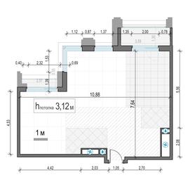 2-BD Apartment Sale, 72.3平方米 at Foriver, Simonovskaya Embankment, 3к1, Moscow, Russia #3 2-BD Apartment Sale, 72.3平方米 at Foriver, Simonovskaya Embankment, 3к1, Moscow, Russia #3