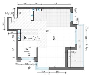 2-BD Apartment Sale, 96.5 sq. m. at Foriver, Simonovskaya Embankment, 3к1, Moscow, Russia #3 2-BD Apartment Sale, 96.5 sq. m. at Foriver, Simonovskaya Embankment, 3к1, Moscow, Russia #3