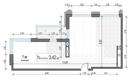2-BD Apartment Sale, 69.7 sq. m. at Foriver, Simonovskaya Embankment, 3к1, Moscow, Russia #3 2-BD Apartment Sale, 69.7 sq. m. at Foriver, Simonovskaya Embankment, 3к1, Moscow, Russia #3