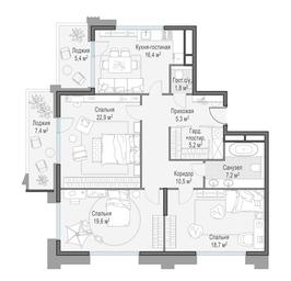 3-BD Apartment Sale, 114平方米 at Foriver, Simonovskaya Embankment, 3к1, Moscow, Russia #3 3-BD Apartment Sale, 114平方米 at Foriver, Simonovskaya Embankment, 3к1, Moscow, Russia #3