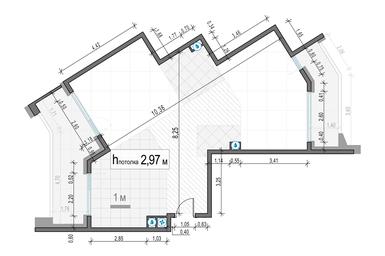 1-BD Apartment Sale, 85.7 sq. m. at Foriver, Simonovskaya Embankment, 3к1, Moscow, Russia #3 1-BD Apartment Sale, 85.7 sq. m. at Foriver, Simonovskaya Embankment, 3к1, Moscow, Russia #3