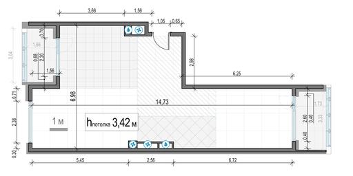 1-BD Apartment Sale, 76.8 sq. m. at Foriver, Simonovskaya Embankment, 3к1, Moscow, Russia #3