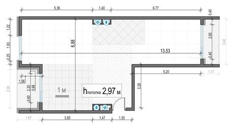 2-BD Apartment Sale, 72.3平方米 at Foriver, Simonovskaya Embankment, 3к1, Moscow, Russia #2 2-BD Apartment Sale, 72.3平方米 at Foriver, Simonovskaya Embankment, 3к1, Moscow, Russia #2