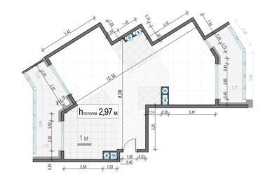 2-BD Apartment Sale, 86.5平方米 at Foriver, Simonovskaya Embankment, 3к1, Moscow, Russia #3 2-BD Apartment Sale, 86.5平方米 at Foriver, Simonovskaya Embankment, 3к1, Moscow, Russia #3