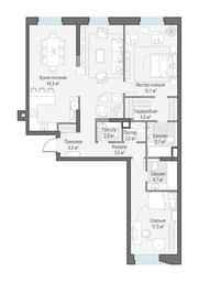2-BD Apartment Sale, 113.3 sq. m. at Foriver, Simonovskaya Embankment, 3к1, Moscow, Russia #4