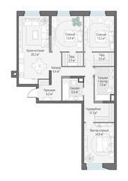 2-BD Apartment Sale, 113.3 sq. m. at Foriver, Simonovskaya Embankment, 3к1, Moscow, Russia #2 2-BD Apartment Sale, 113.3 sq. m. at Foriver, Simonovskaya Embankment, 3к1, Moscow, Russia #2