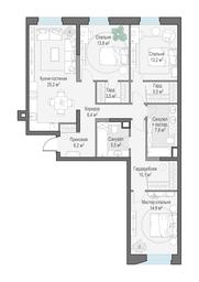 2-BD Apartment Sale, 113.2 sq. m. at Foriver, Simonovskaya Embankment, 3к1, Moscow, Russia #2 2-BD Apartment Sale, 113.2 sq. m. at Foriver, Simonovskaya Embankment, 3к1, Moscow, Russia #2