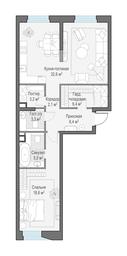 1-BD Apartment Sale, 77.5 sq. m. at Foriver, Simonovskaya Embankment, 3к1, Moscow, Russia #3