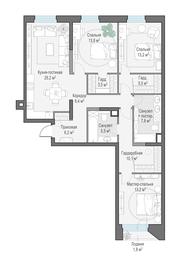 2-BD Apartment Sale, 112.6平方米 at Foriver, Simonovskaya Embankment, 3к1, Moscow, Russia #2 2-BD Apartment Sale, 112.6平方米 at Foriver, Simonovskaya Embankment, 3к1, Moscow, Russia #2